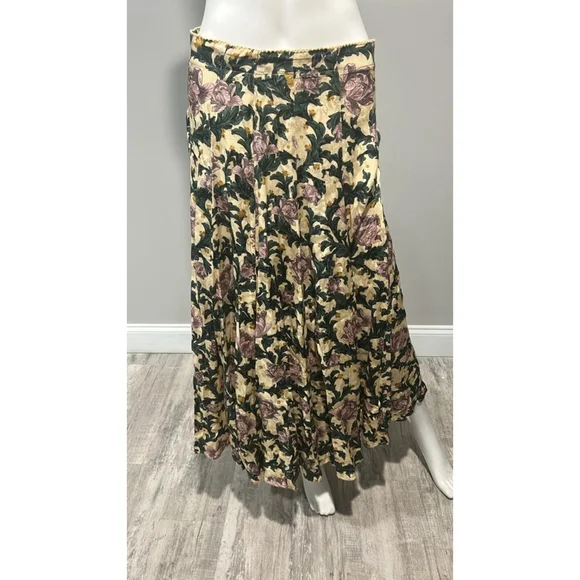 Agua by Agua Bendita Gaita Floral print Ecovero Blend Wide Leg Pants Size M